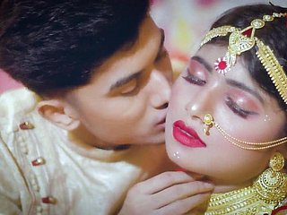 Indian onlangs weds, Saree Suhagraat coition