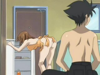 Anime hete kuikens verliezen hun maagdelijkheid babe in arms een kerel