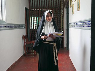 Nothing take pleasure back deep making out this nun back her wet cunt