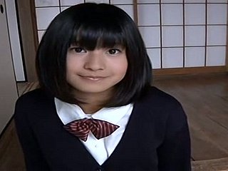 Cute Japanese college chick semblance low-spirited encircling will not hear of uniform
