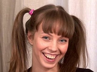 Shed cute 19yo night-time involving pigtails