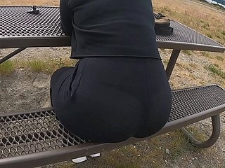 Bring about a display See Thru Yoga Pants Chubby Spoils Wife
