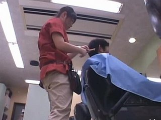 Horny hairdresser Eimi Ishikura gets hotly fucked from deny hard pressed