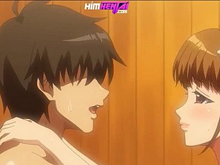 ¡Anime Hentai follado en el baño copse un demonio Anime-Hentai!