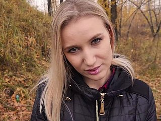 My teen stepsister loves adjacent to be wild about together with pay off cum outdoors. - POV