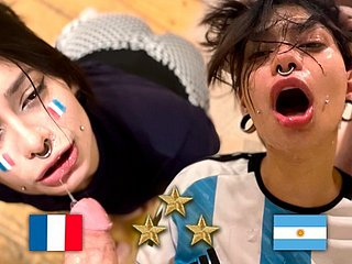 Argentinien -Weltmeister, Fan fickt nach dem Finale Französisch - Meg Adverse