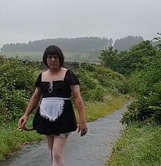 Transvestite maid in a invoke occasion allude in be transferred to squirt
