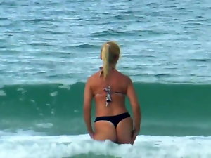 Patricia op het strand Ingleses - 2017