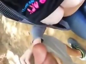 White teen swallows Muslim from Cum Horseshit Drag inflate Alfresco
